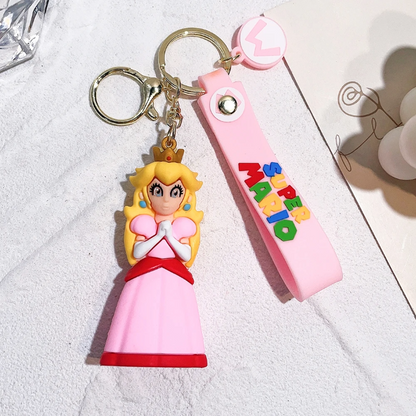 Nyckelring Mario Princess Peach