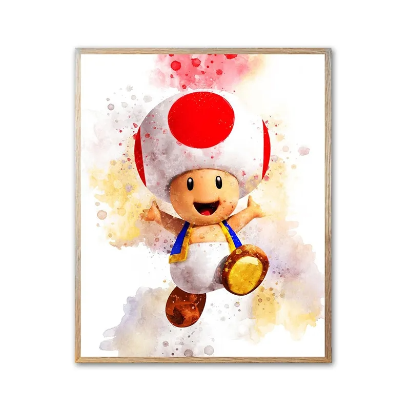 Super Mario Affisch Toad